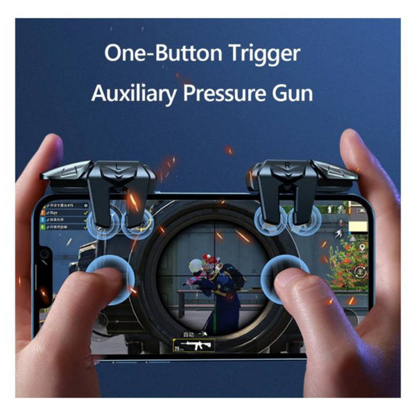 Controlador de juego móvil de 6 gatillos para operar con 6 dedos
